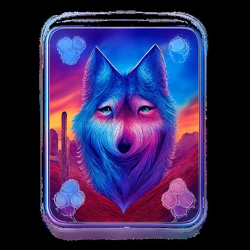 CK33 Wolf Gold desert scene